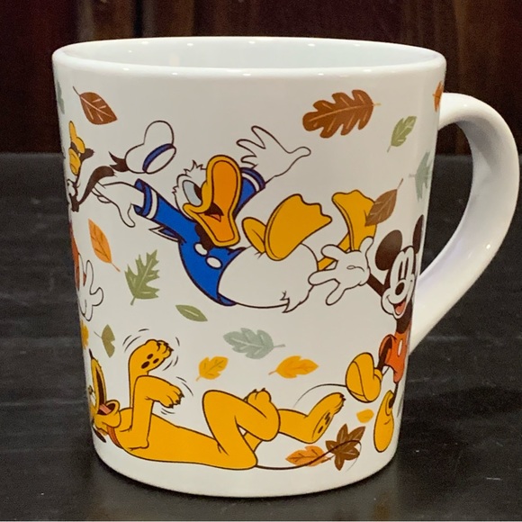Mickey and Friends Harvest Hoopla Mug - Autumn Leaves Minnie Donald Goofy Pluto - Picture 3 of 12
